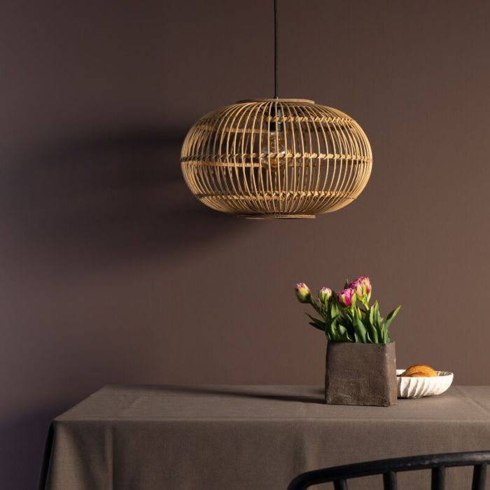 Rattan pendler lampe brun, Sevim