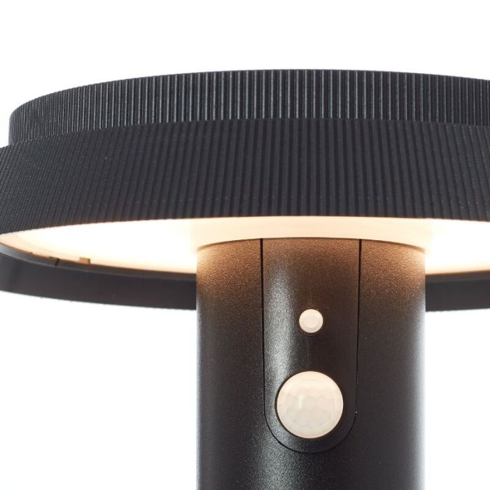 Metal udendørslampe gulvlampe solcelle sort, Ridvan, 4W, 3000K LED, IP44