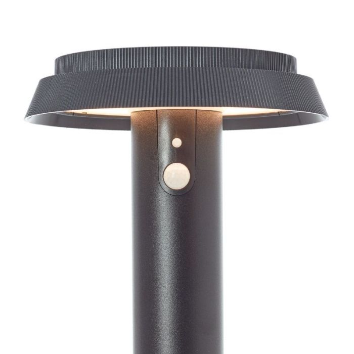 Metal udendørslampe gulvlampe solcelle sort, Ridvan, 4W, 3000K LED, IP44