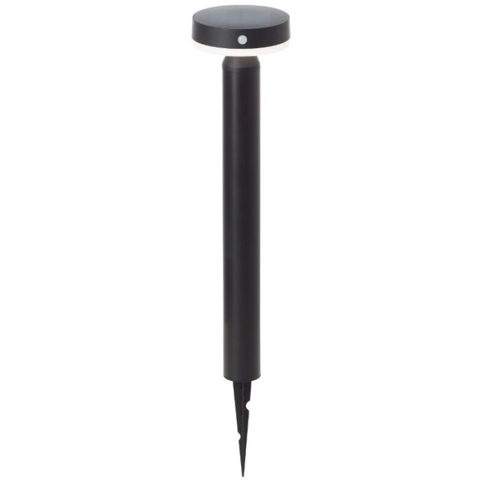 Metal udendørslampe gulvlampe solcelle sort, Kubilay, 3W, 4000K LED, IP44