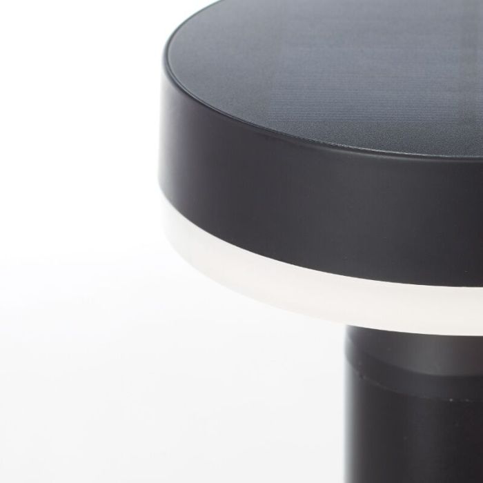 Metal udendørslampe gulvlampe solcelle sort, Kubilay, 3W, 4000K LED, IP44