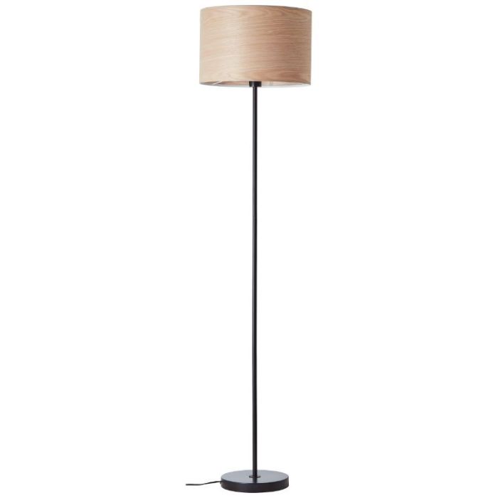 Træ gulv lampe beige, Enna, med brytare