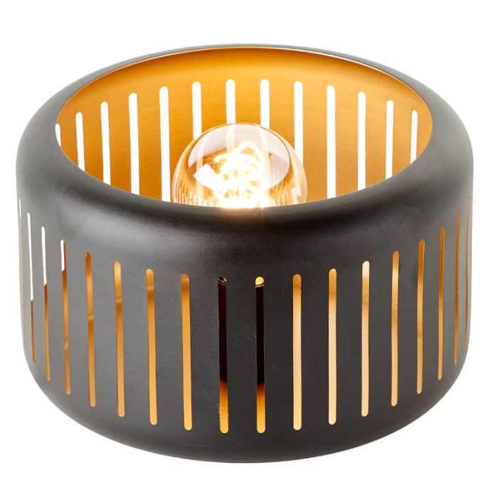 Industri bordlampe sort, Veronika, med brytare