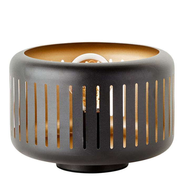 Industri bordlampe sort, Veronika, med brytare