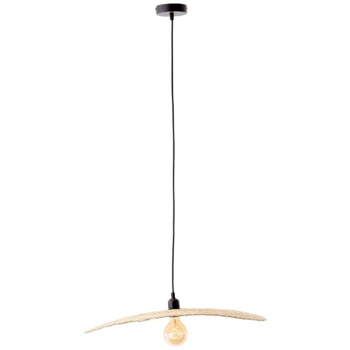 Træ pendler lampe beige, Georgina