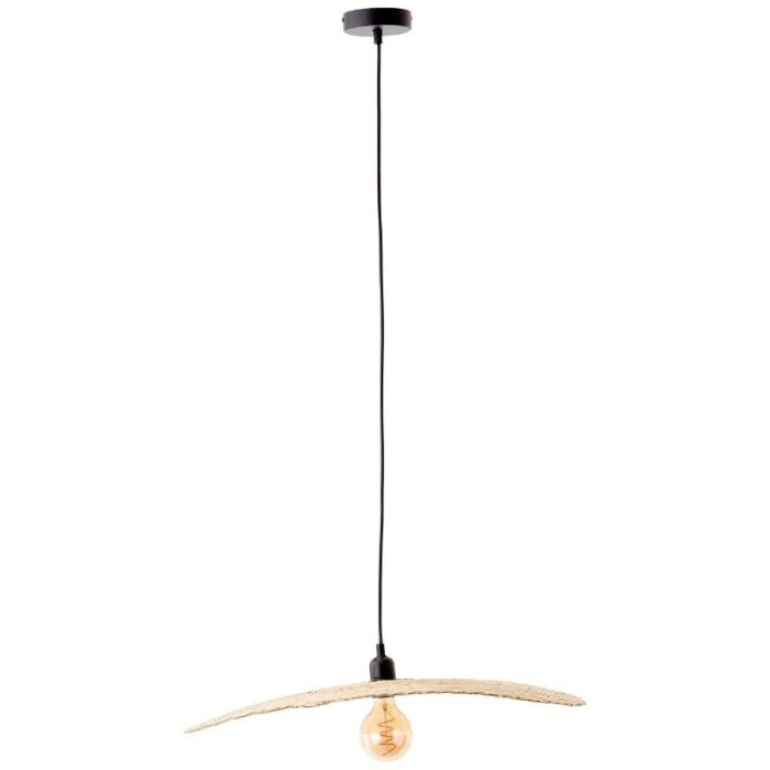 Træ pendler lampe beige, Georgina