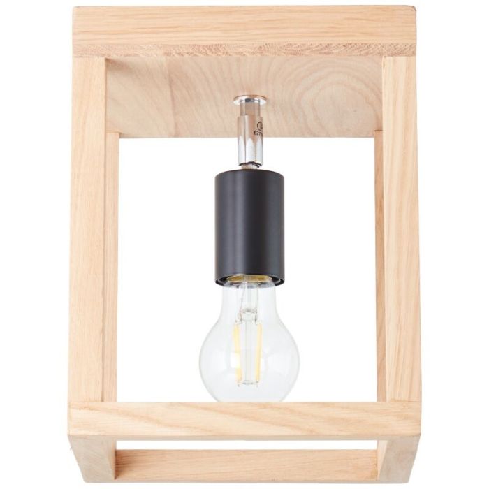 Træ loftlampe sort, Esraa