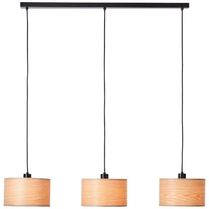 Træ pendler lampe beige, Enna