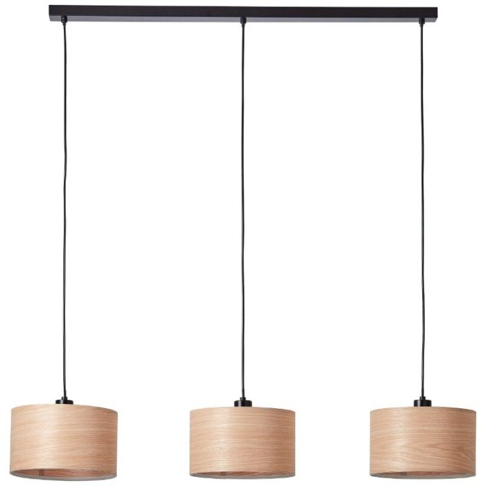 Træ pendler lampe beige, Enna