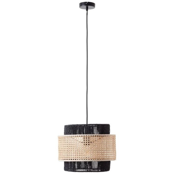Rattan pendler lampe beige, Quirien