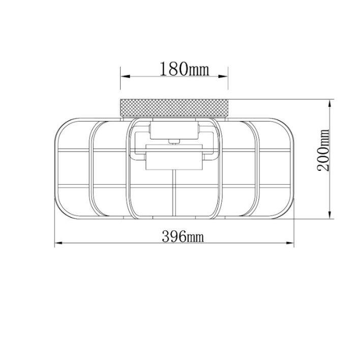 Træ loftlampe sort, Taede