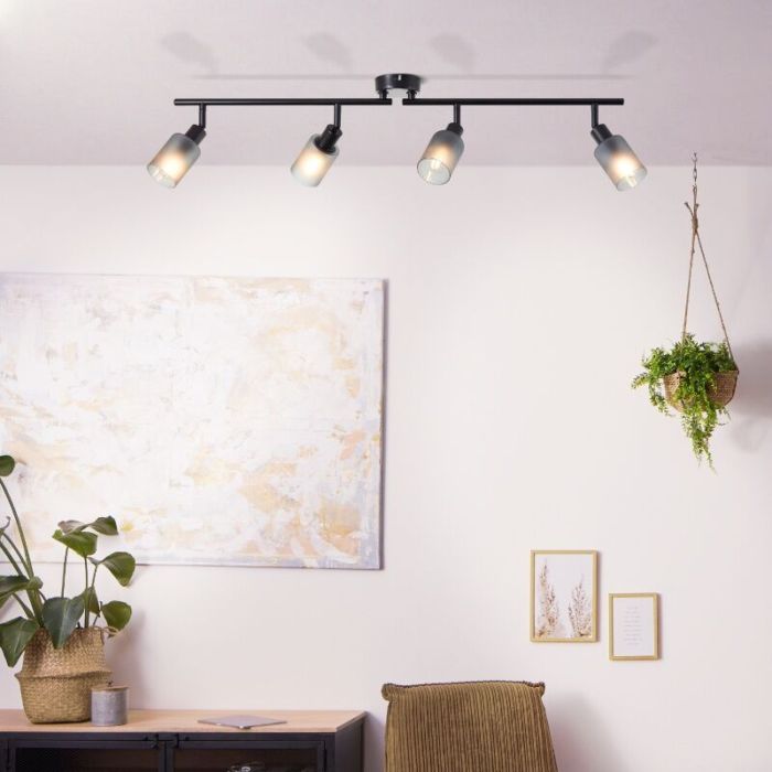 Glas loftspot sort, Fanny