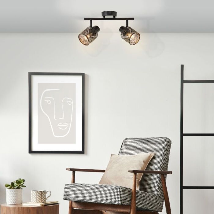Industri loftspot sort, Raquel