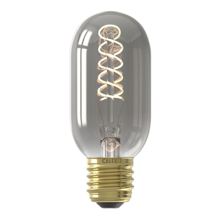 Dimmbare Calex E27 LED rørpære grå, 4W, 1800K