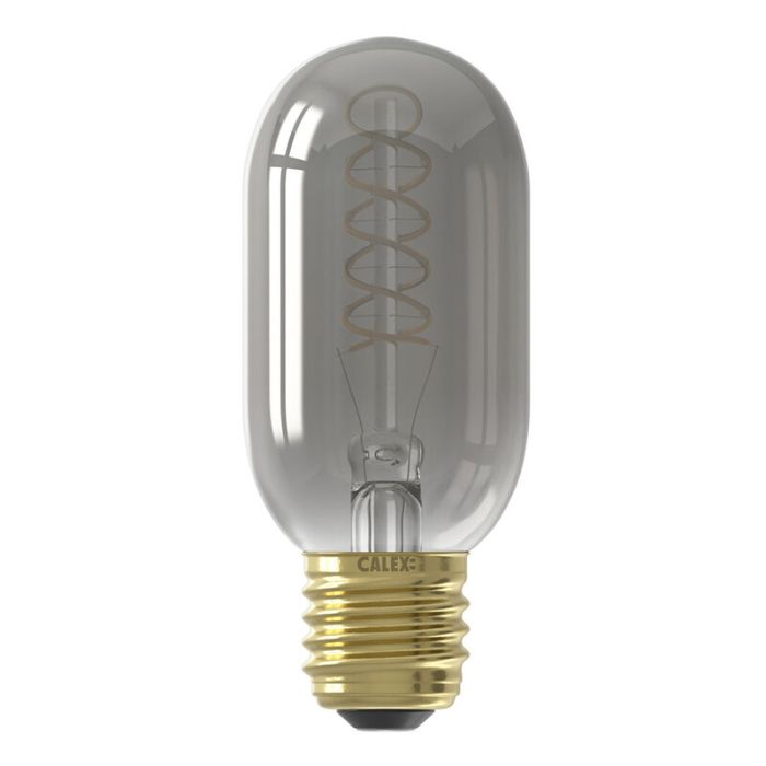 Dimmbare Calex E27 LED rørpære grå, 4W, 1800K