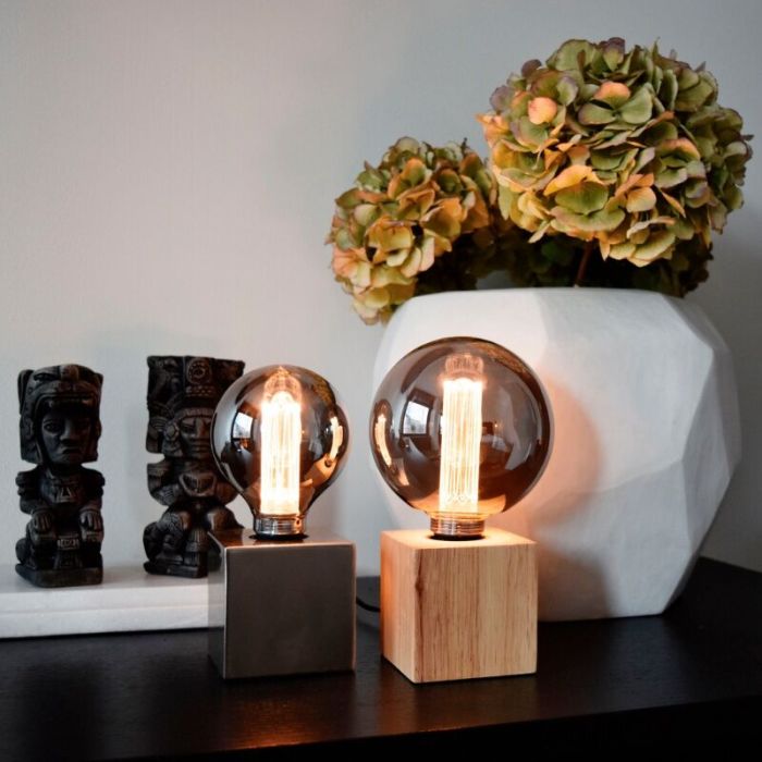 Dimmbare Calex E27 filament pære grå, 3,5W, 2000K