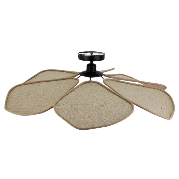 Rustik loftlampe beige, Vere