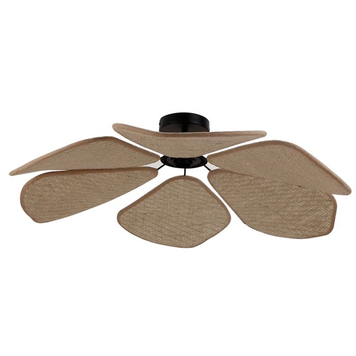 Rustik loftlampe beige, Vere