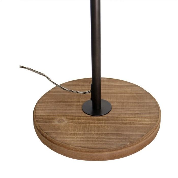 Industri gulv lampe sort, Calvin, med brytare