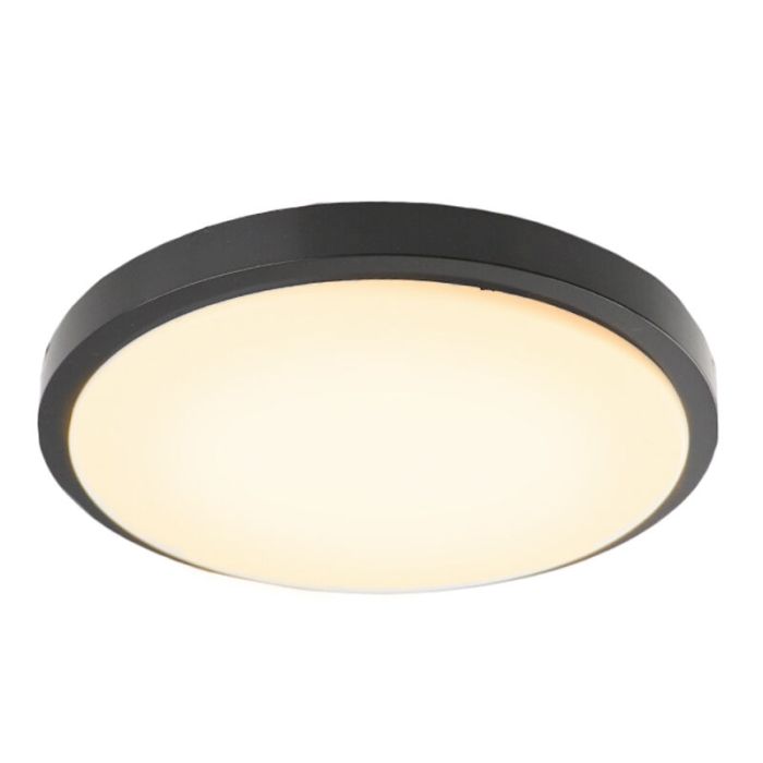 Sort modern plafond plast, Kos, 16W, 3000K LED