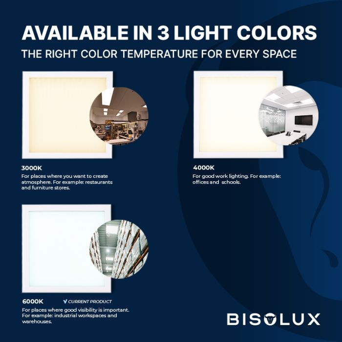 LED 30x30 panel, 18W, 6500K