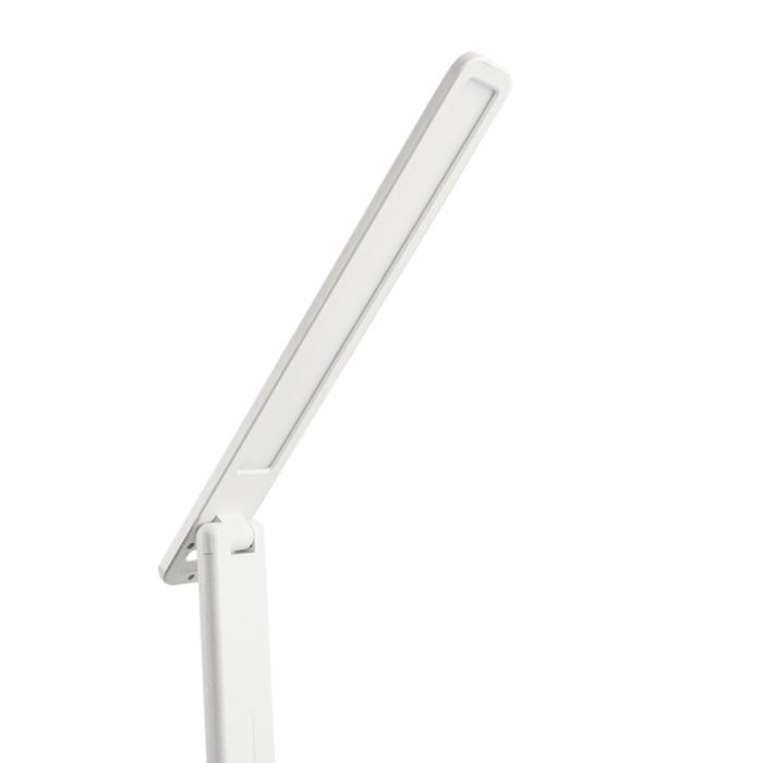 Hvid modern skrivebordslampe plast, Danila, 5W, justerbar lysfarve LED, med beröringsdimmer