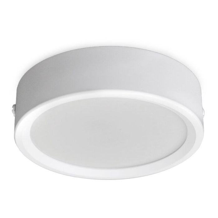 Hvid loftlampe aluminium, Aletta, 15W, 3000K LED