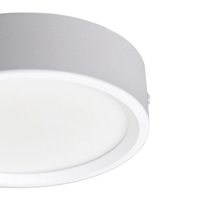 Hvid loftlampe aluminium, Aletta, 15W, 3000K LED