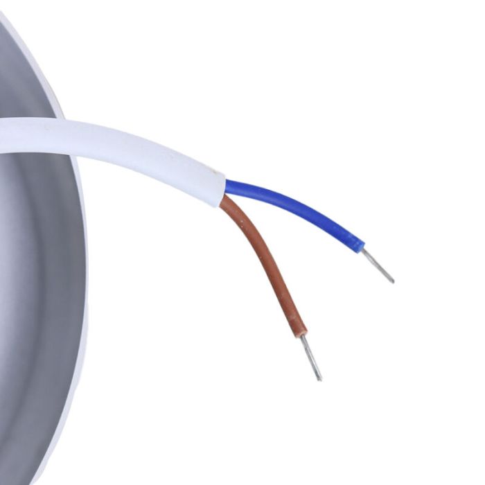 Hvid loftlampe aluminium, Aletta, 15W, 3000K LED
