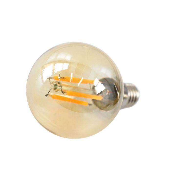 Dæmpbar Olucia E14 LED pære, P45, 3w, Amber glas, 2200k