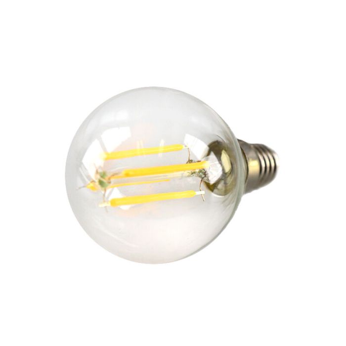 Dæmpbar Olucia E14 LED pære, P45, 3w, gennemsigtigt glas, 2700k