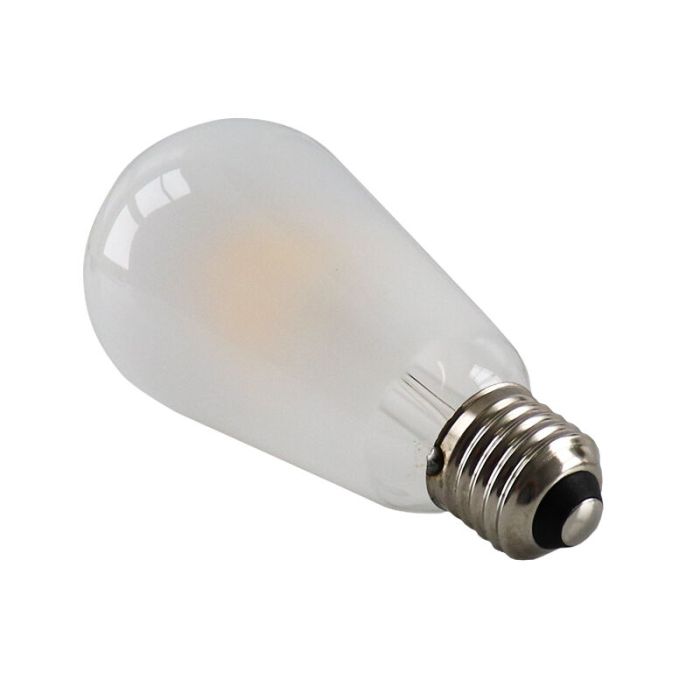 Dæmpbar Olucia E27 Edison LED pære, ST58, 5w, Hvidt glas, 2700k