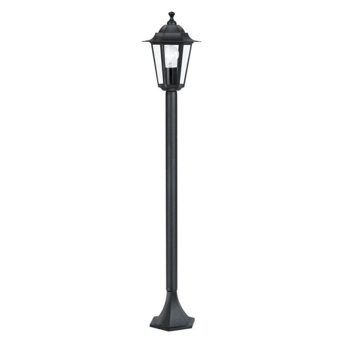 Sort klassisk udendørslampe aluminium, Alieke, IP44