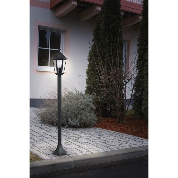 Sort klassisk udendørslampe aluminium, Alieke, IP44