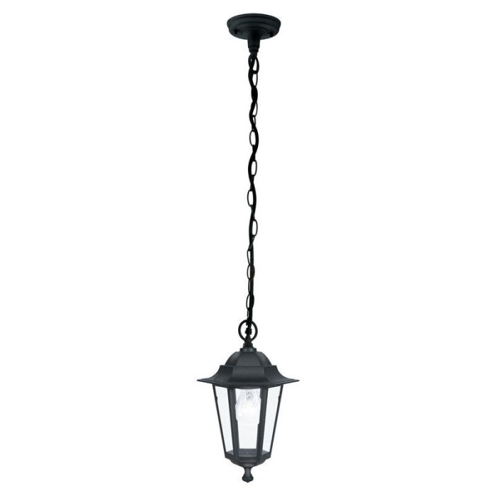 Sort klassisk udendørslampe aluminium, Alieke, IP44