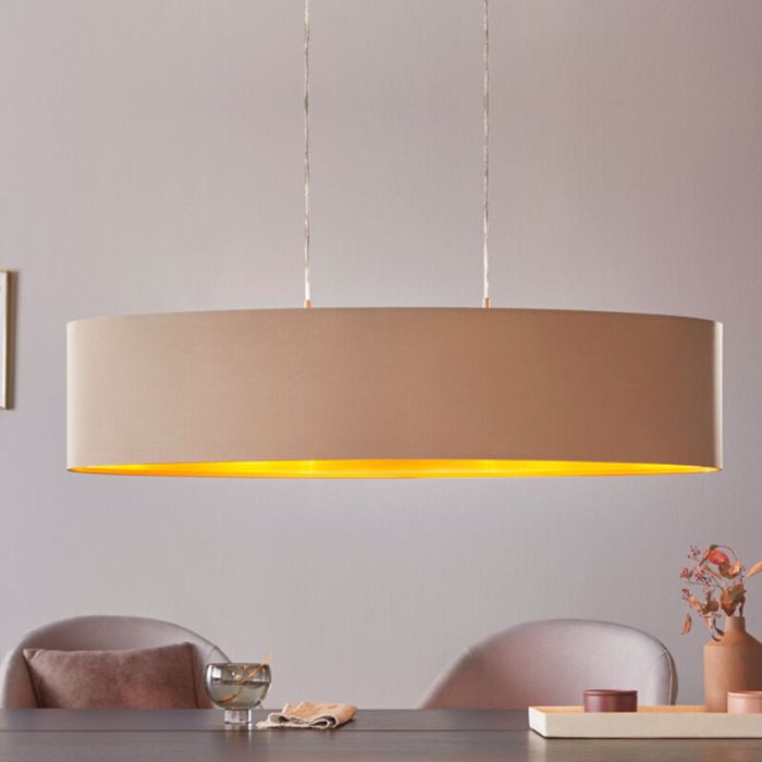 Guld modern pendler lampe stof, Terme