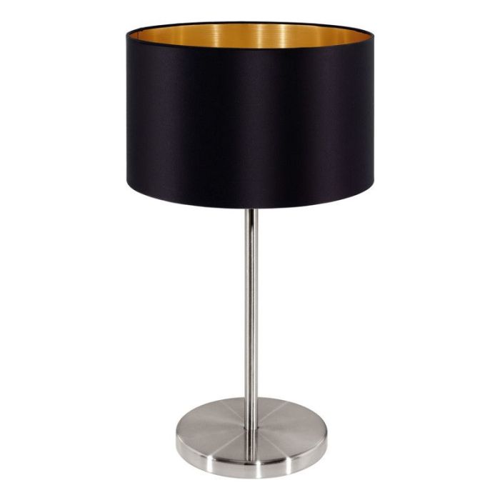 Guld modern bordlampe stof, Terme, med brytare