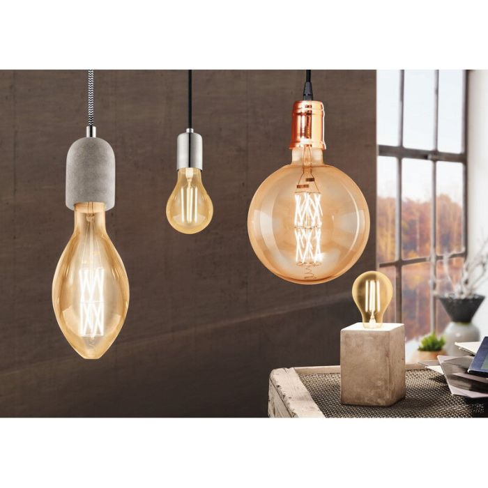 Nikkel pendler lampe metal, Christel