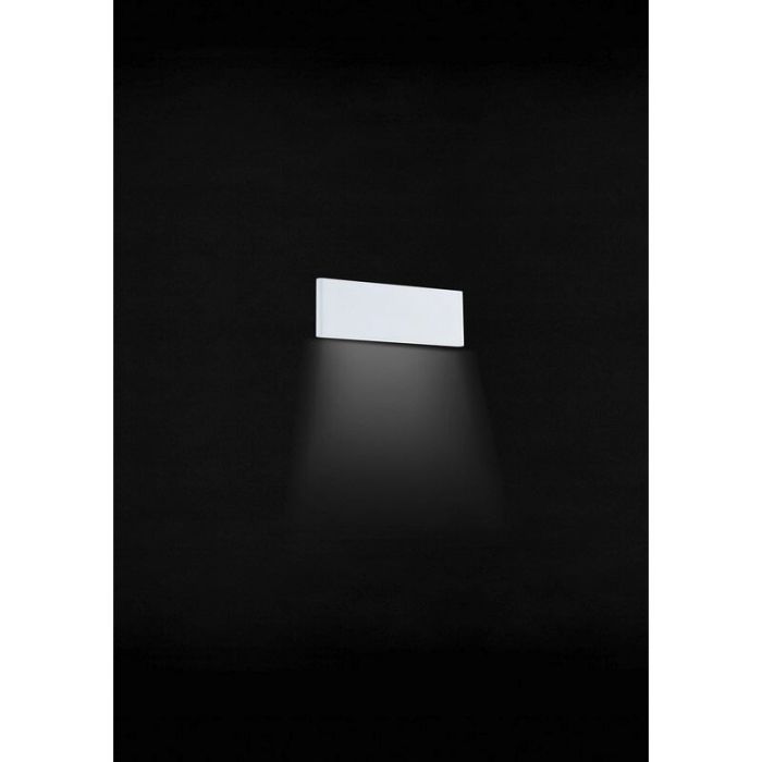 Hvid design væglampe aluminium, Rick, 4W, 3000K LED