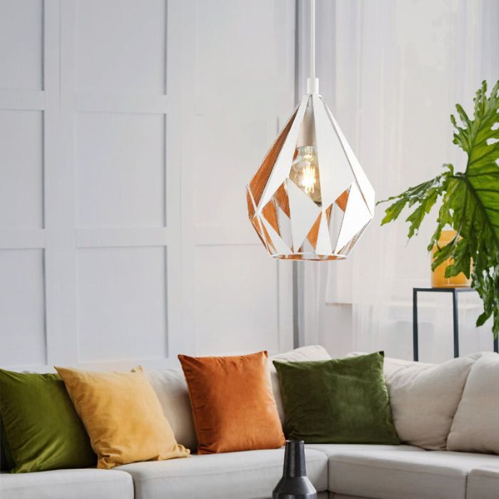 Hvid design pendler lampe metal, Acri