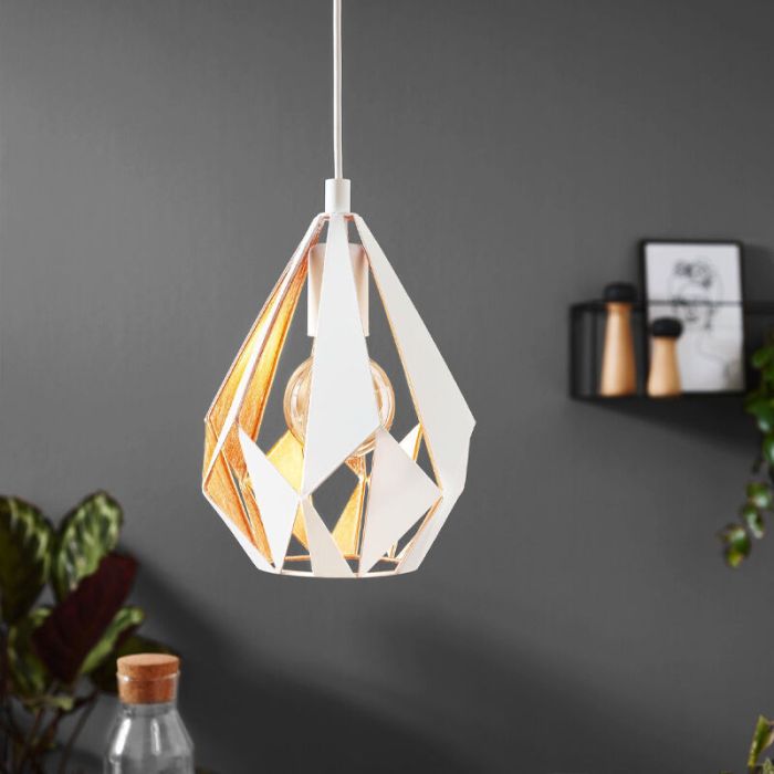Hvid design pendler lampe metal, Acri