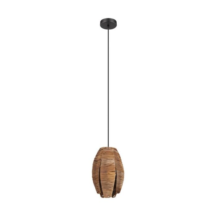 Træ pendler lampe brun, Joyca