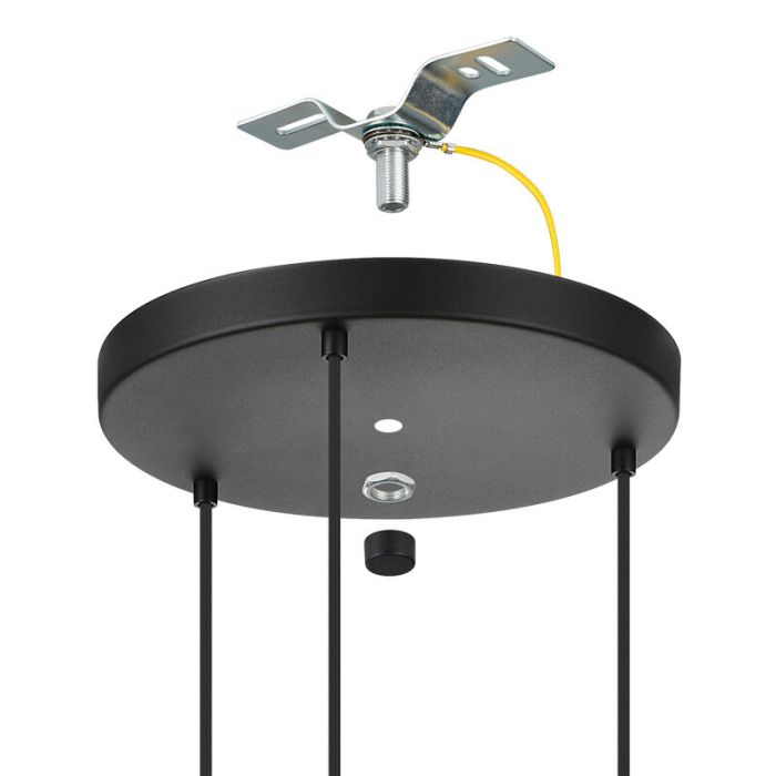 Brun rustik pendler lampe metal, Firenze