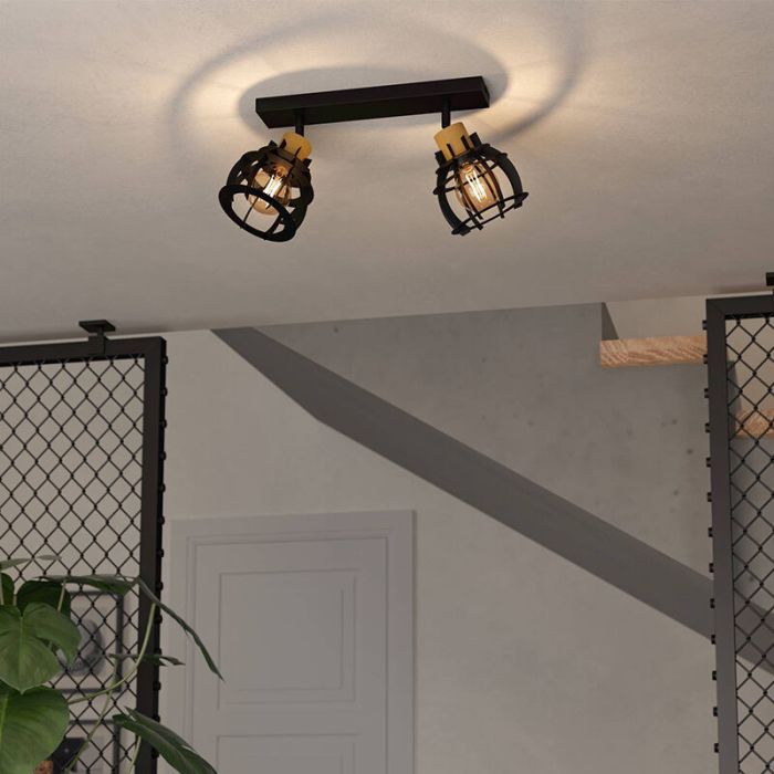 Sort retro loftspot aluminium, Redouan