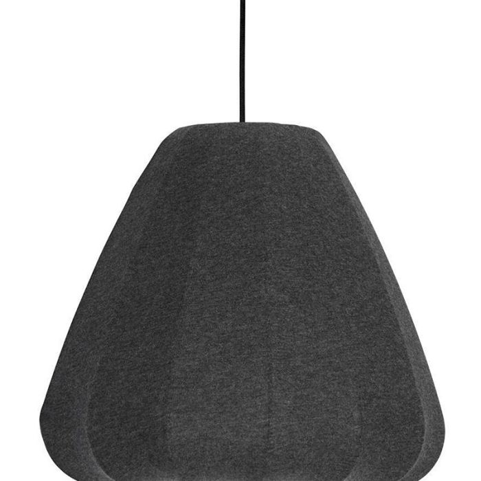 Grå pendler lampe stof, Benji