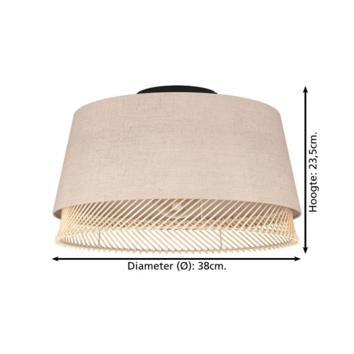Beige plafond stof, Ruby
