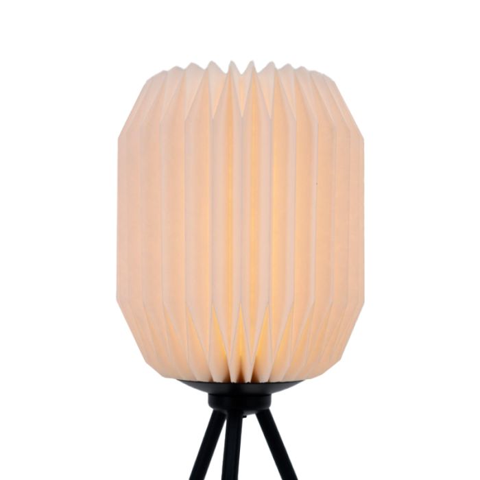 Papir bordlampe hvid, Kars, med brytare