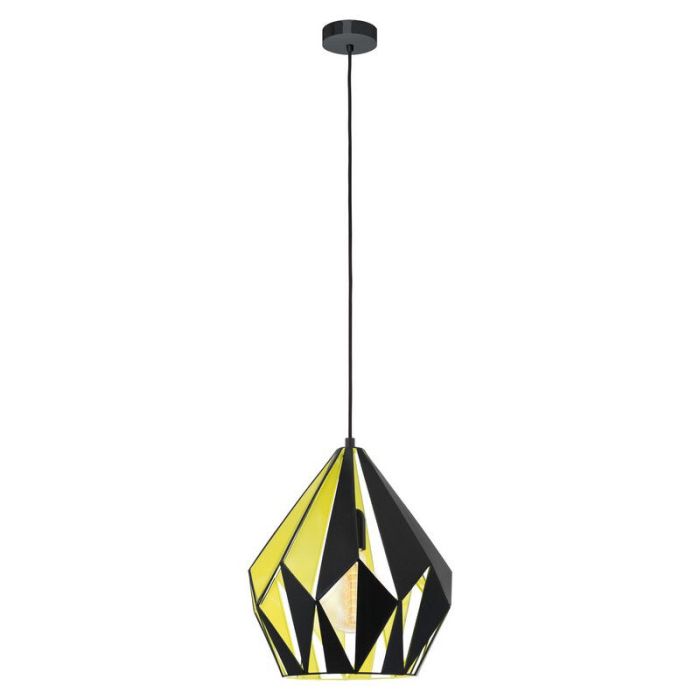 Sort retro pendler lampe metal, Acri