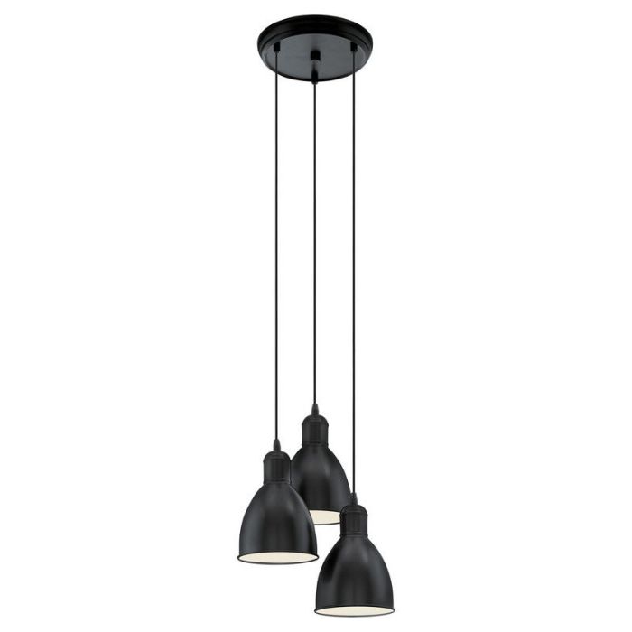 Sort industri pendler lampe metal, Lavinio