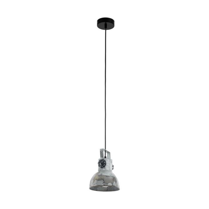 Grå industri pendler lampe stål, Angelina